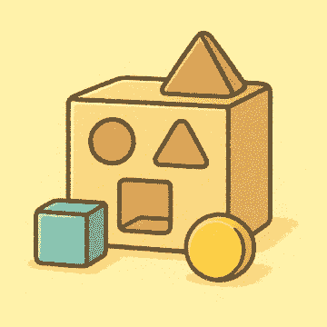 型はめパズル　1歳の脳を伸ばす知育遊びとおもちゃ｜家庭でできる実例付き