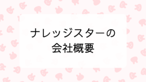 ナレッジスターの会社概要